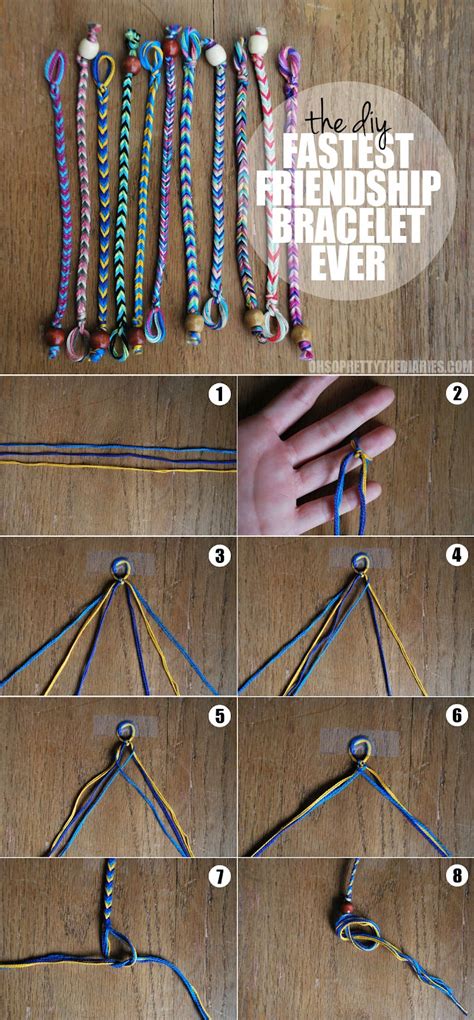 Easy Friendship Bracelet Instructions