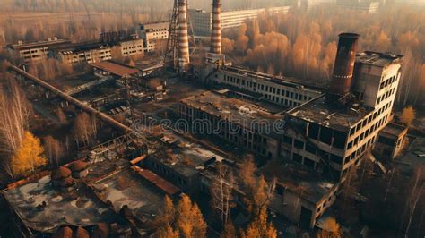 Chernobyl Disaster Ruins Of The City Stock Image Image Of