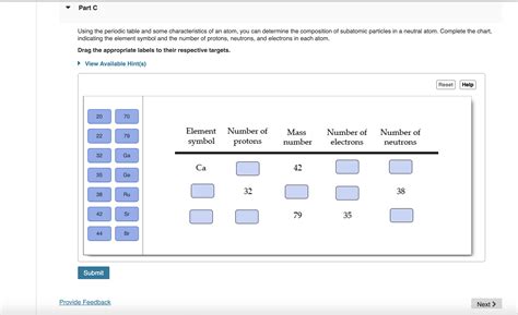 Solved Using The Periodic Table And Some Characteristics Of Chegg