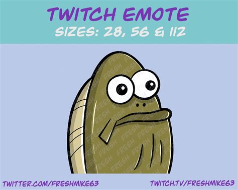 Funny Fish Emote Twitch Emote Youtube Emote Discord Emote Community