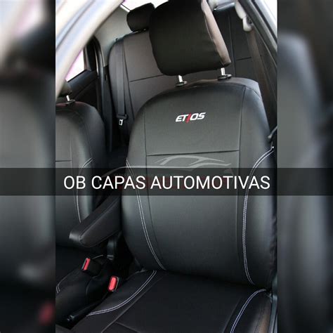 Capas P Bancos Carro Couro Ecológico Para Etios Sedan hatch