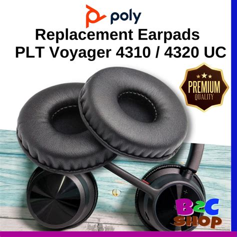 🔥𝗥𝗘𝗔𝗗𝗬 𝗦𝗧𝗢𝗖𝗞 🔥 1pair Plantronics Poly Voyager 4310 4320 Uc Headset Replacement Ear Pads