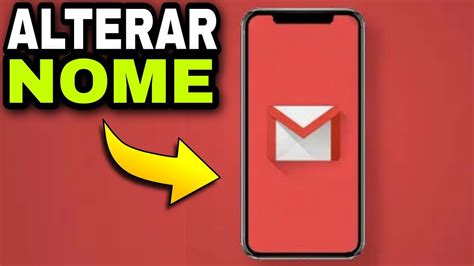 Como Alterar O Nome Do Email No Gmail ATUALIZADO YouTube