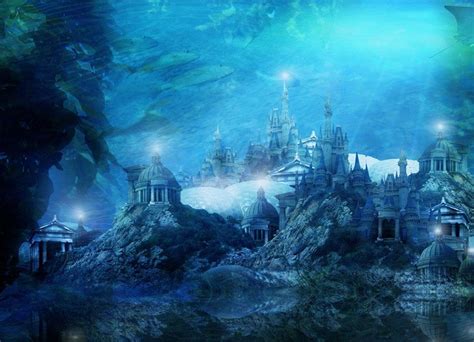 Подводный замок картинки (48 фото)