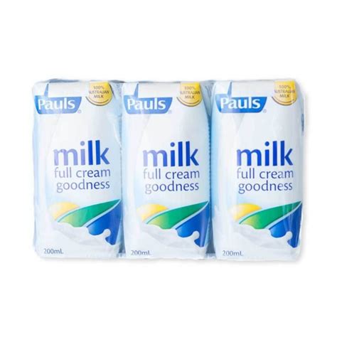 Long Life Milk Full Cream 24 X 200ml Australian Accommodation Supplies