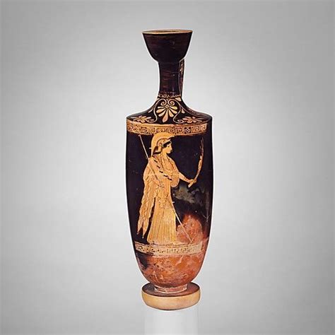 Terracotta Lekythos Oil Flask Attributed To The Brygos Painter