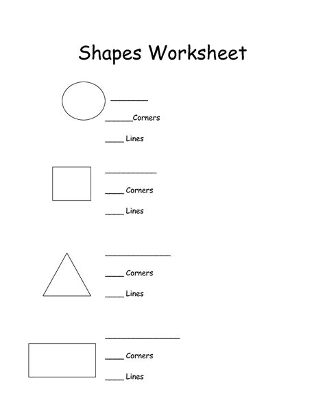 8 Best Images of Shapes Worksheets For First Grade - Math Shapes ...