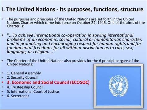 Economic And Social Counsil Of United Nations Ecosoc