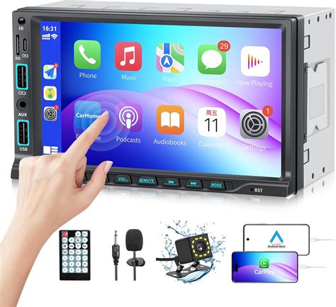 Amazon Double Din Car Stereo Radio With Apple Carplay And Android