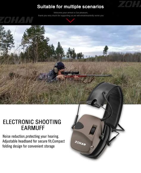 Zohan Electronic Hearing Protection Shooting Earmuffs