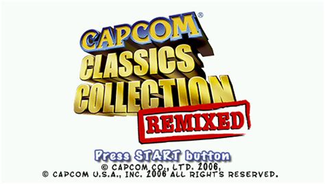 Screenshot Of Capcom Classics Collection Remixed PSP 2005 MobyGames