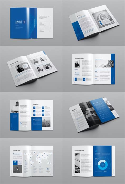 Annual Report Layout Design Template