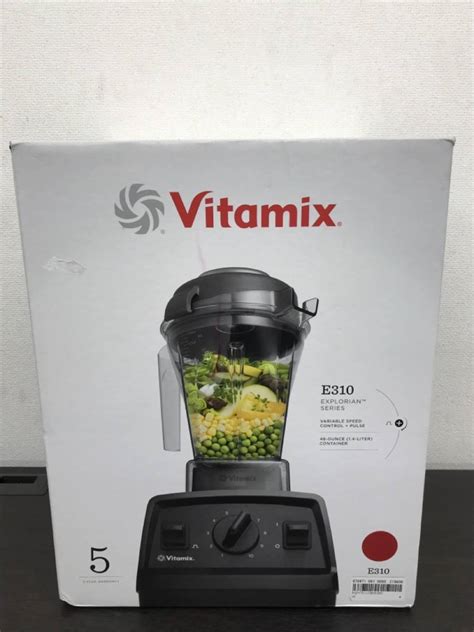 【やや傷や汚れあり】0801 109t⑨5085 ミキサー Vitamix バイタミックス E310 Vm0202 赤 レッド ホールフード