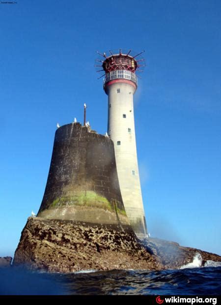 The Stump Of Smeatons Tower With Its Replacement Lighthouse In The