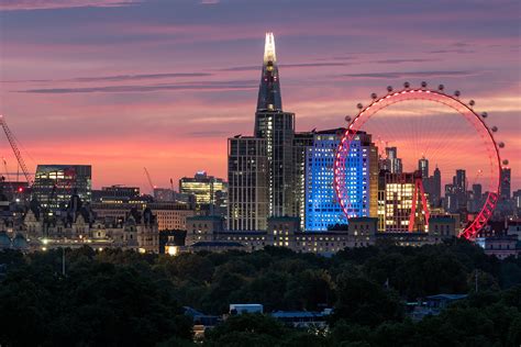 London Eye Skyline At Night