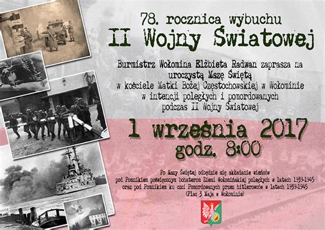 Wo Omi Skie Uroczysto Ci Upami Tniaj Ce Wybuch Ii Wojny Wiatowej