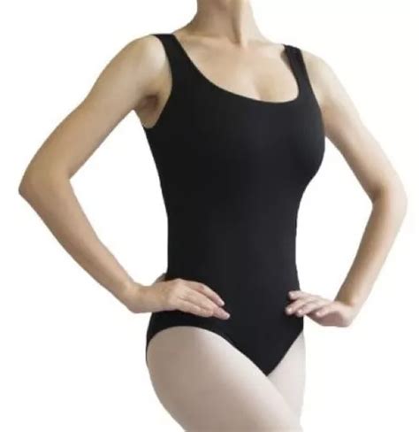 Collant Regata Forrado Em Amni Adulto Preto Evidence Ballet