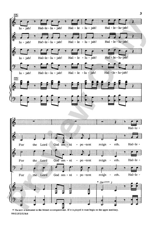 Hallelujah Chorus In C Major Satb Choral Octavo George Frideric Handel Digital Sheet Music