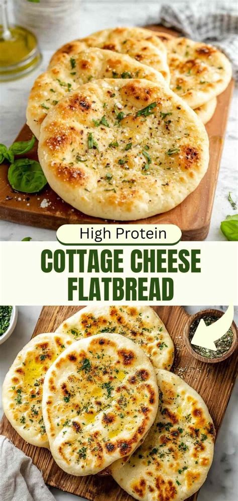 cottage cheese flatbread easy  ingredient high protein recipe