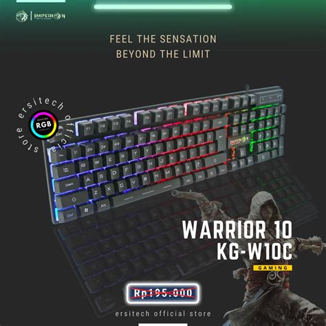 Jual Keyboard Gaming Mechanical Imperion Warrior 10 KG W10C Keyboard