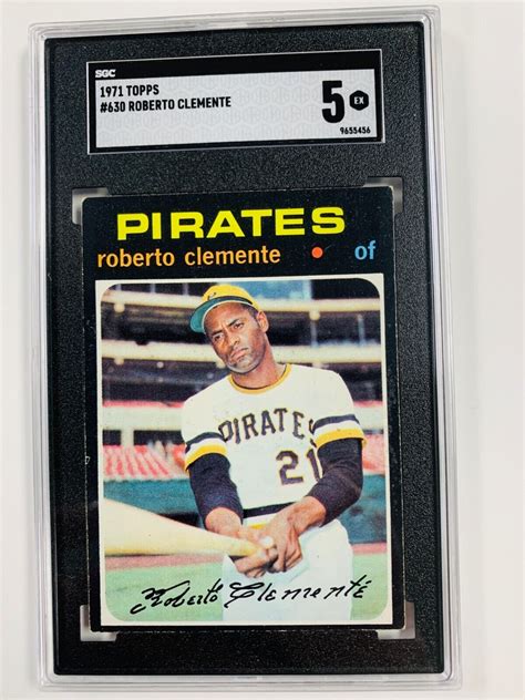 Topps Roberto Clemente Sgc Ex Graded Pirates Hof Ebay