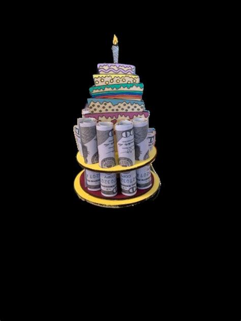 Birthday Gift Money Holder, Balloons, Hat, Present's, Happy Birthday ...