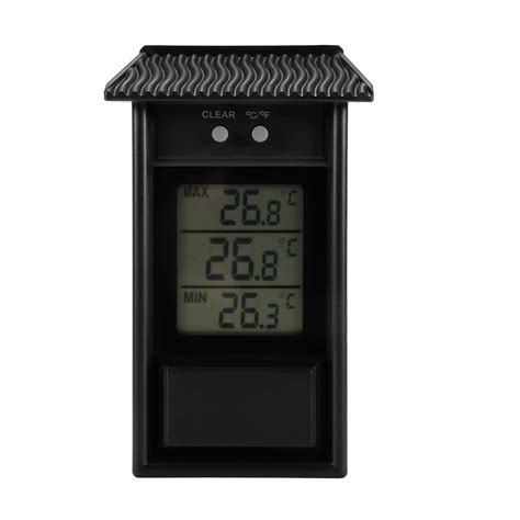 Tureclos Digital Max Min Greenhouse Thermometer Monitor Maximum And