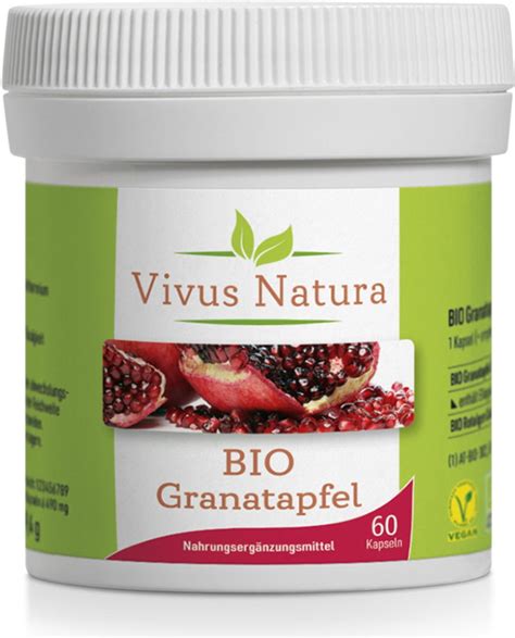 BIO Romã 60 Cápsulas Vivus Natura VitalAbo Portugal