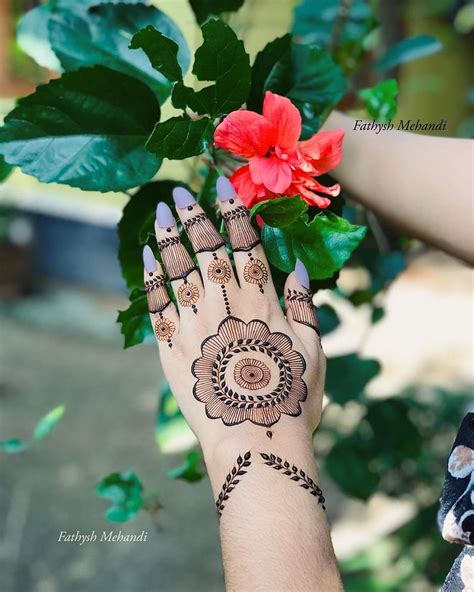 Round Mehndi Designs For Back Hand Gol Tikki Mehndi Ideas K Fashion