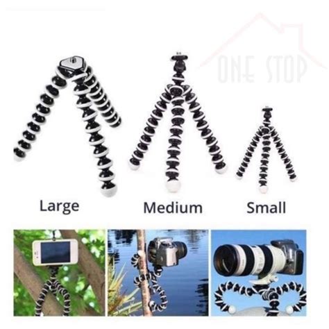 Tripod Universal Octopus Tripod Stand Flexible Dslr Phone Holder Mini Tripod Shopee Malaysia