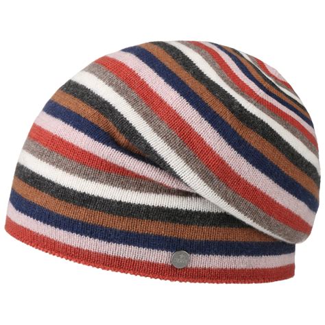 Merino Stripes Cashmere Beanie By Lierys