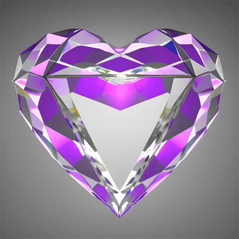 3d Crystal Heart · Creative Fabrica