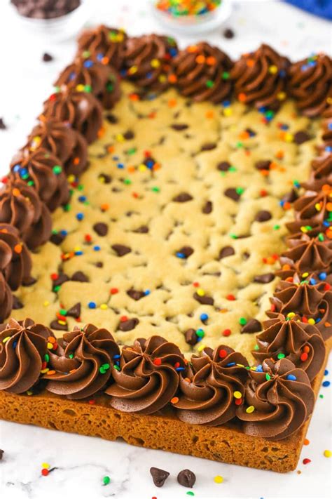 Sheet Pan Chocolate Chip Cookie Cake Life Love Sugar