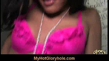 Ebony Babe Swallows Big White Dicks At The Gloryhole 05 00 LetMeJerk