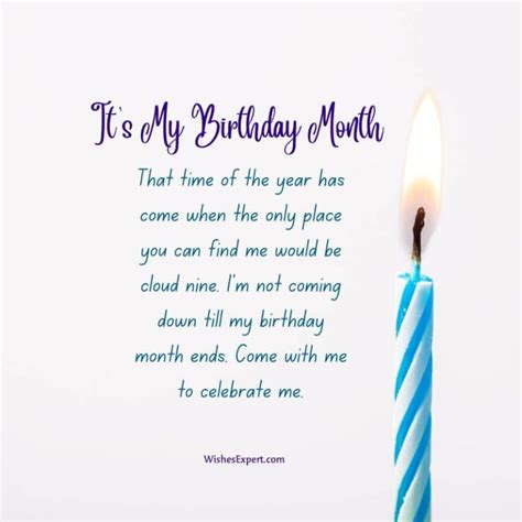 It S My Birthday Month Quotes Wishes Expert