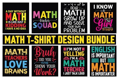 Math T Shirt Design Bundle Bundle · Creative Fabrica