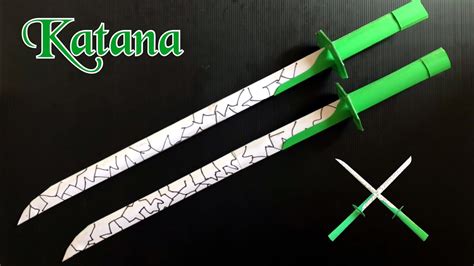 How To Make Paper Katana Sword Youtube