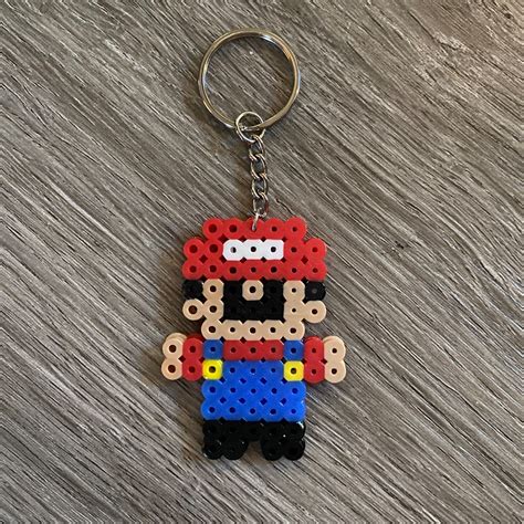 Super Mario Bros. Perler Beads Keychain Zipper Pull Handmade FAST ...