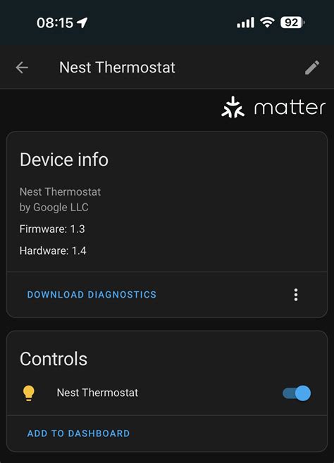 Nest Thermostat Matter Integration R Homeassistant