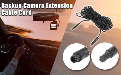 X Autohaux Pin Ft M Car Backup Camera Extension Cable Dash Camera