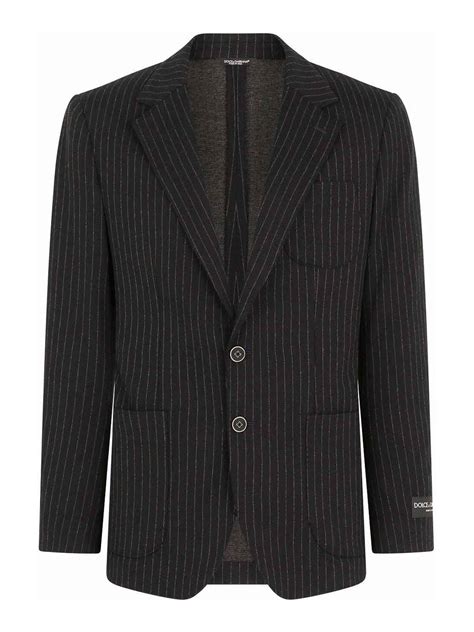 Blazers Dolce And Gabbana Striped Jersey Blazer G2pt9tfrrdys8180