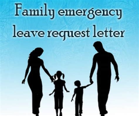 family emergency leave request letter sample hr letter formats