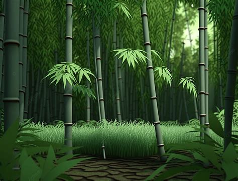 Bamboo Forest Green Bamboo Plant Background Bamboo Forest Green Bamboo Plant Background Image