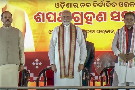 Mohan Charan Majhi Mohan Charan Majhi Takes Oath As CM As