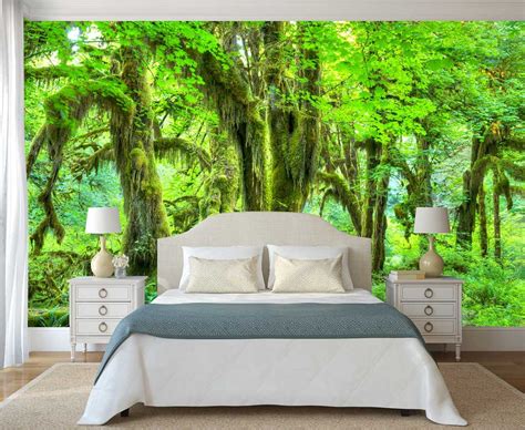 Forest Wall Decal Magic Forest Covering Nature Wall Mural Etsy