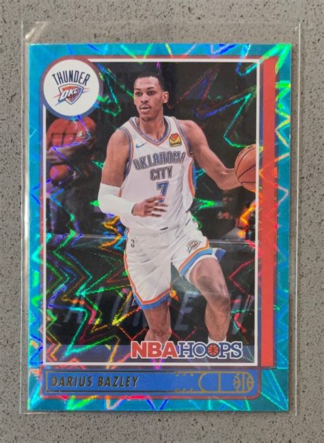 2021 22 Panini NBA Hoops Teal Explosion 23 Darius Bazley For Sale