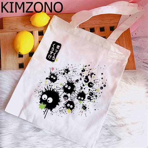 Studio Ghibli Totoro Spirited Away Shopping Bag Eco Bolso Bolsas De