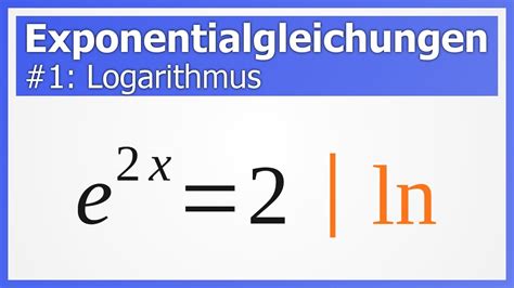 Exponentialgleichungen L Sen Logarithmus How To Mathe Youtube