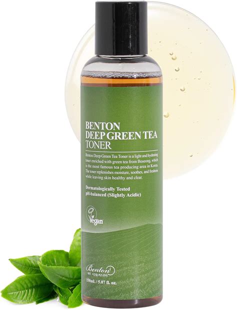 Amazon.com : BENTON Deep Green Tea Toner - 150ml (5.07 fl.oz) for Face ...