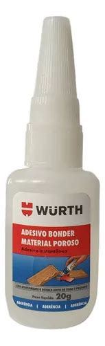 Adhesivo Super Bonder Instant Glue Wurth De 20 G Para Material